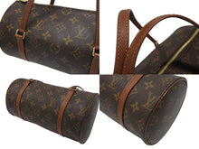 Load image into Gallery viewer, LOUIS VUITTON ルイヴィトン パピヨン26 ハンドバッグ M51386 モノグラム PVC レザー ブラウン ゴールド金具 美品 中古 4b005306