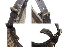 Load image into Gallery viewer, CELINE セリーヌ マカダム柄 ワンショルダーバッグ ベージュ ハンドバッグ キャンバス レザー ロゴ ゴールド金具 美品 中古 4b005307