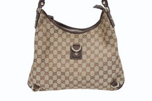 Load image into Gallery viewer, 極美品 GUCCI グッチ ワンショルダーバッグ ハンドバッグ 130737 GGキャンバス レザー ベージュ ブラウン ゴールド金具 中古 4b005312