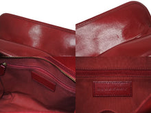 Load image into Gallery viewer, BURBERRY バーバリー ノバチェック 2WAY ハンドバッグ ベージュ レッド PVC レザー 3903157 ゴールド金具 美品 中古 4b005313