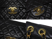 Load image into Gallery viewer, CHANEL シャネル デカマトラッセ チェーンショルダーバッグ シングルフラップ 2番台 ブラック ゴールド金具 美品 中古 4b005317