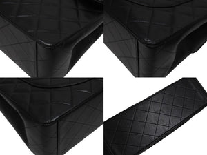CHANEL シャネル デカマトラッセ チェーンショルダーバッグ シングルフラップ 2番台 ブラック ゴールド金具 美品 中古 4b005317