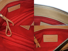 Load image into Gallery viewer, 極美品 LOEWE ロエベ アナグラム ミニトートバッグ ショルダーバッグ 310602 レザー ブラウン シルバー金具 中古 4b005322