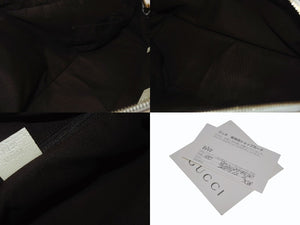 GUCCI グッチ ミニボストンバッグ ハンドバッグ 161720 486628 GGキャンバス レザー ベージュ ホワイト 美品 中古 4b005323