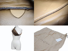 Load image into Gallery viewer, CELINE セリーヌ マカダム ウエストバッグ ボディバッグ M12 イタリア製 PVC レザー ブラウン ゴールド金具 美品 中古 4b005325