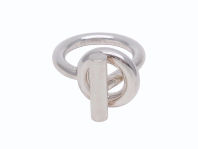 極美品 HERMES エルメス Echappee エシャペ リング 指輪 重量約9.9g Ag925刻印 サイズ51 10.5号 シルバ−925 中古 4b005333