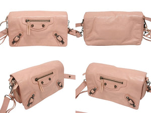 BALENCIAGA バレンシアガ ショルダーバッグ クラシックツールキット 327101 レザー ピンク 美品 中古 4b005334