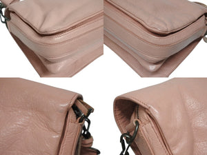 BALENCIAGA バレンシアガ ショルダーバッグ クラシックツールキット 327101 レザー ピンク 美品 中古 4b005334