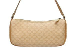 極美品　CELINEアクセサリーポーチ　ハンドバッグ　マカダム柄　ゴールド金具 CELINE セリーヌ ワンショルダーバッグ ホーボー ミニ