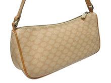 Load image into Gallery viewer, CELINE セリーヌ ワンショルダーバッグ ホーボー ミニハンドバッグ アクセサリーポーチ マカダム柄 ベージュ 美品 中古 4b005336
