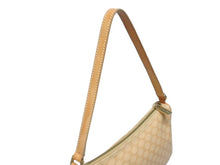 Load image into Gallery viewer, CELINE セリーヌ ワンショルダーバッグ ホーボー ミニハンドバッグ アクセサリーポーチ マカダム柄 ベージュ 美品 中古 4b005336