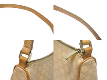 Load image into Gallery viewer, CELINE セリーヌ ワンショルダーバッグ ホーボー ミニハンドバッグ アクセサリーポーチ マカダム柄 ベージュ 美品 中古 4b005336