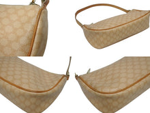 Load image into Gallery viewer, CELINE セリーヌ ワンショルダーバッグ ホーボー ミニハンドバッグ アクセサリーポーチ マカダム柄 ベージュ 美品 中古 4b005336