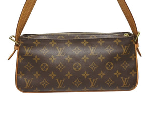極美品 LOUIS VUITTON ルイヴィトン ヴィバシテMM ハンドバッグ ワンショルダーバッグ M51164 モノグラム PVC ブラウン 中古 4b005338