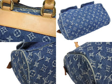 Load image into Gallery viewer, LOUIS VUITTON ルイヴィトン ネオスピーディ ハンドバッグ M95019 モノグラム デニム インディゴブルー ゴールド金具 美品 中古 4b005342