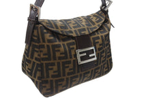 Load image into Gallery viewer, 極美品 FENDI フェンディ マンマバケット ワンショルダーバッグ 26426 ズッカ柄 縦長 シルバー金具 中古 4b005345