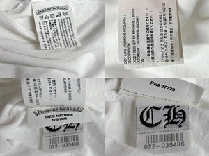 CHROME HEARTS クロムハーツ 半袖Tシャツ サイズM ヴァインダガー ホースシュー グラデーション ホワイト 美品 中古 4b005348