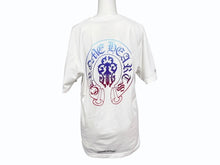 Load image into Gallery viewer, CHROME HEARTS クロムハーツ 半袖Tシャツ サイズM ヴァインダガー ホースシュー グラデーション ホワイト 美品 中古 4b005348
