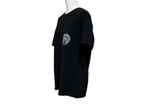 CHROME HEARTS クロムハーツ 半袖Tシャツ サイズM CHプラス ホースシュー プリント ブラック ホノルル限定 美品 中古 4b005349