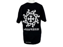 Load image into Gallery viewer, CHROME HEARTS クロムハーツ 半袖Tシャツ サイズM CHプラス ホースシュー プリント ブラック ホノルル限定 美品 中古 4b005349