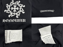 Load image into Gallery viewer, CHROME HEARTS クロムハーツ 半袖Tシャツ サイズM CHプラス ホースシュー プリント ブラック ホノルル限定 美品 中古 4b005349