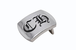 CHROME HEARTS クロムハーツ BUCKLE MILITARY CH ミリタリーバックル CHロゴ 重量約117.0g 2000/.925刻印 シルバー925 美品 中古 4b005350