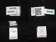Load image into Gallery viewer, 新品同様 DENIM TEARS デニムティアーズ ジップアップパーカー キッズ RN162838 ブラック コットン サイズ4Y 中古 4b005354
