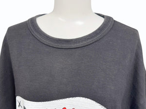 HUMAN MADE x KAWS ヒューマンメイド カウズ シロクマ Tシャツ 日本製 コットン ブラック サイズ2XL 美品 中古 4b005363