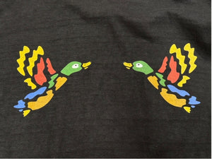 HUMAN MADE ヒューマンメイド カモ Tシャツ JAPAN製 コットン ブラック マルチカラー XXL 美品 中古 4b005365
