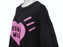 Load image into Gallery viewer, HUMAN MADE ヒューマンメイド 原宿限定 HEART T-SHIRT 日本製 コットン ブラック ピンク サイズ2XL 美品 中古 4b005367