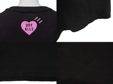 Load image into Gallery viewer, HUMAN MADE ヒューマンメイド 原宿限定 HEART T-SHIRT 日本製 コットン ブラック ピンク サイズ2XL 美品 中古 4b005367
