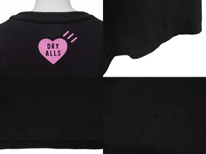 HUMAN MADE ヒューマンメイド 原宿限定 HEART T-SHIRT 日本製 コットン ブラック ピンク サイズ2XL 美品 中古 4b005367