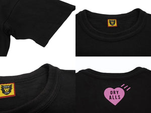 HUMAN MADE ヒューマンメイド 原宿限定 HEART T-SHIRT 日本製 コットン ブラック ピンク サイズ2XL 美品 中古 4b005367