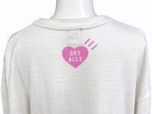 Load image into Gallery viewer, HUMAN MADE ヒューマンメイド 23AW 原宿限定 HEART T-SHIRT 日本製 コットン ホワイト ピンク サイズ2XL 美品 中古 4b005369