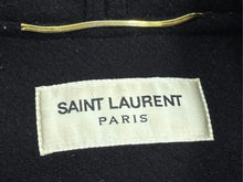 画像をギャラリービューアに読み込む, SAINT LAURENT サンローラン フード付き ダッフルコート 376281 イタリア製ウール ブラック サイズ36 美品 中古 4b005372 