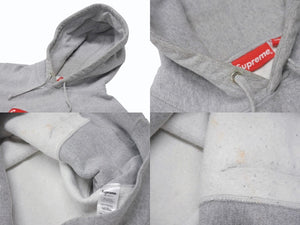 Supreme シュプリーム ボックスロゴフーディー RN101837 コットン ポリエステル グレー サイズM 美品 中古 4b005376
