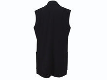 Load image into Gallery viewer, 極美品 HERMES エルメス マルジェラ期 ノースリーブ テーラードジャケット サイズ40 ウール スパンデックス ブラック 中古 4b005377