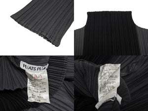 極美品 ISSEY MIYAKE イッセイミヤケ PLEATS PLEASE プリーツプリーズ 長袖トップス PP63-JK404 サイズF ハイネック 中古 4b005380