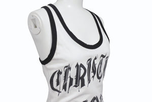 極美品 Christian Dior クリスチャンディオール タンクトップ ノースリーブ 2E12155800 サイズ36 ホワイト ブラック ガリアーノ期 中古 4b005382