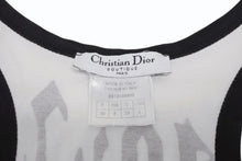 画像をギャラリービューアに読み込む, 極美品 Christian Dior クリスチャンディオール タンクトップ ノースリーブ 2E12155800 サイズ36 ホワイト ブラック ガリアーノ期 中古 4b005382