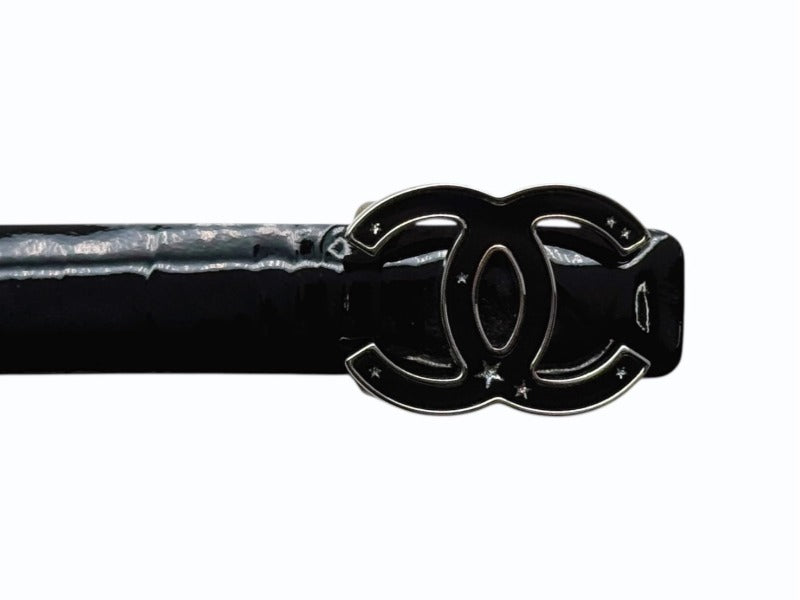 【美品】シャネル ベルト レザー 黒 70/28 CHANEL CHANEL シャネル レザーベルト B12 P刻印 サイズ70/28 ココ