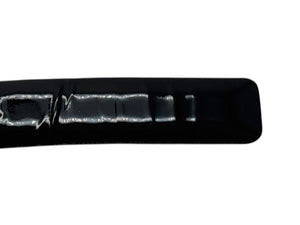 CHANEL シャネル レザーベルト B12 P刻印 サイズ70/28 ココマーク スター パテント エナメル ブラック 良品 中古 4b005391