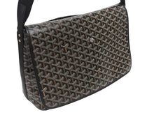 Load image into Gallery viewer, 極美品 GOYARD ゴヤール カペシアン MM メッセンジャー ショルダーバッグ ゴヤールディンキャンバス シュヴロッシュカーフスキン ブラック 中古 4b005395