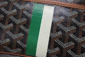 GOYARD ゴヤール カップヴェールPM ショルダーバッグ CAPVE2PMLTY01CL01P ブラウン PVC レザー シルバー金具 美品 中古 4b005396