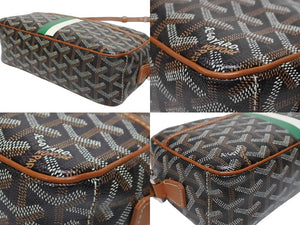 GOYARD ゴヤール カップヴェールPM ショルダーバッグ CAPVE2PMLTY01CL01P ブラウン PVC レザー シルバー金具 美品 中古 4b005396