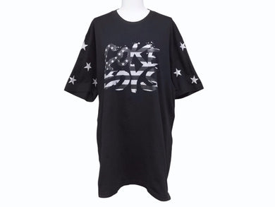 VINTAGE ヴィンテージ COKE BOYS FRENCH MONTANA 本人着用 半袖Tシャツ 入手困難 星条旗 ブラック サイズL 美品 中古 4b005400