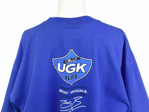 VINTAGE ヴィンテージ UGK サウス UNDERGROUND KINGZ 激レア ラップTシャツ ブルー サイズXL 美品 中古 4b005402