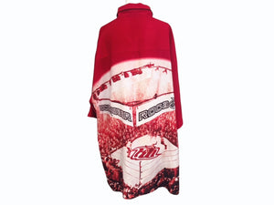 roca wear ロカウェア オープンシャツ 初期 半袖シャツ boxing ボクシング jay KOREA製 ポリエステル レッド サイズXL 美品 中古 4b005408