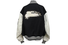 Load image into Gallery viewer, Y-3 ワイスリー レターマンジャケット LETTERMAN JKT H44803 ポリエステル ウール ブラック ホワイト サイズS 美品 中古 4b005414