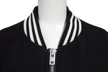 Load image into Gallery viewer, Y-3 ワイスリー レターマンジャケット LETTERMAN JKT H44803 ポリエステル ウール ブラック ホワイト サイズS 美品 中古 4b005414